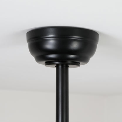 52" Matte Black 3-Blade Ceiling Fan with Light - view 22