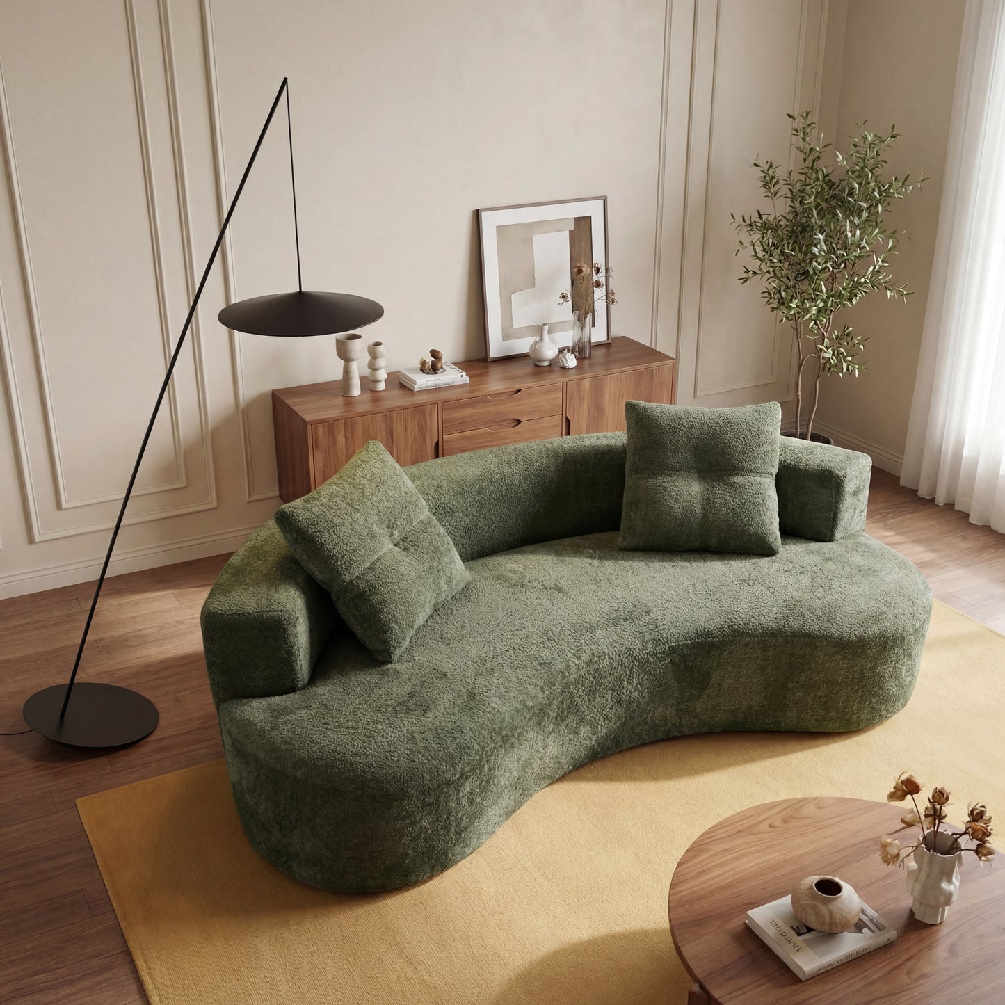 Green 3-Seater Sofa