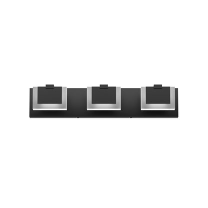 3-Light Modern Black LED Vanity Wall Light - view 9