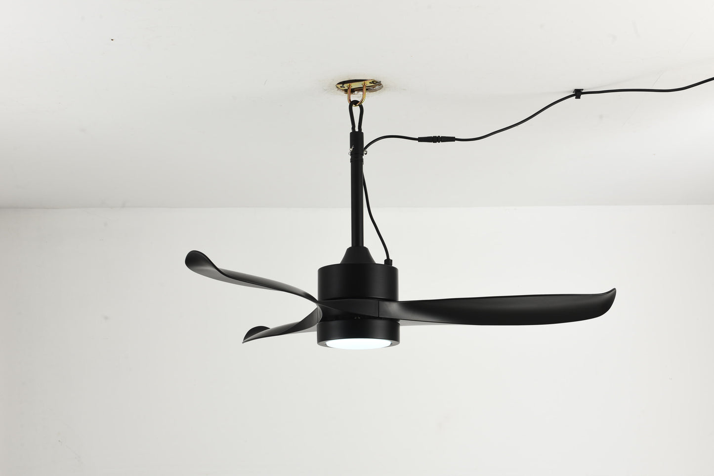42" Matte Black Outdoor Ceiling Fan with LED Light - view 17