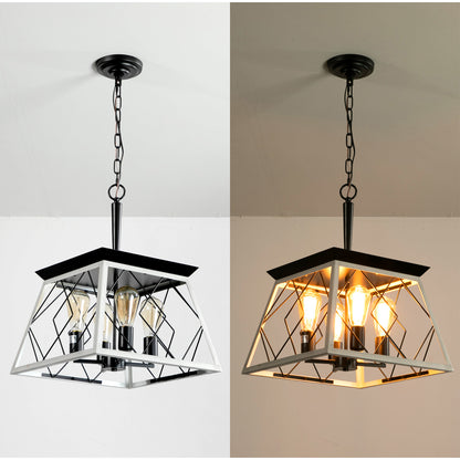 4-Light White Farmhouse Chandelier - view 10