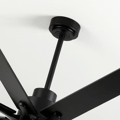 84" Matte Black Plywood Ceiling Fan with Dimmable LED - view 17