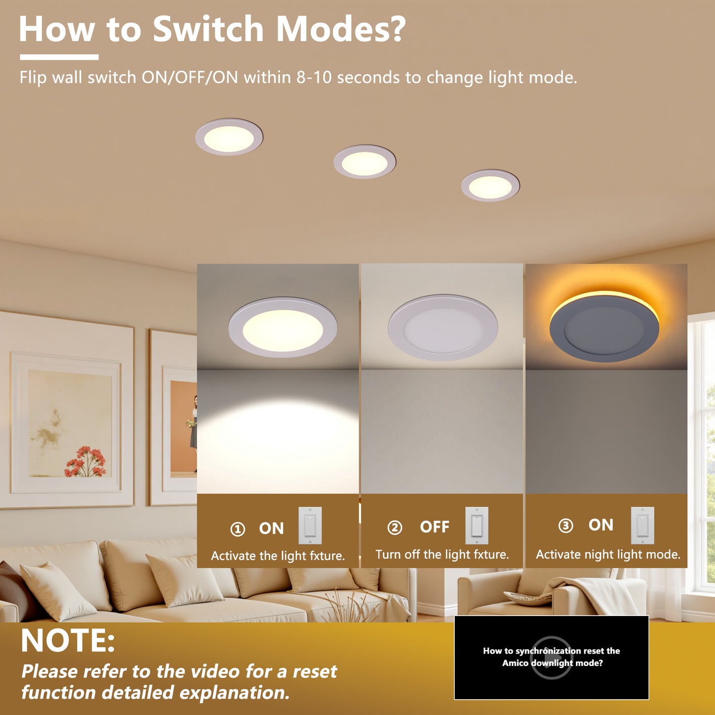 6" White LED Recessed Ceiling Light, 12-Pack - view 4