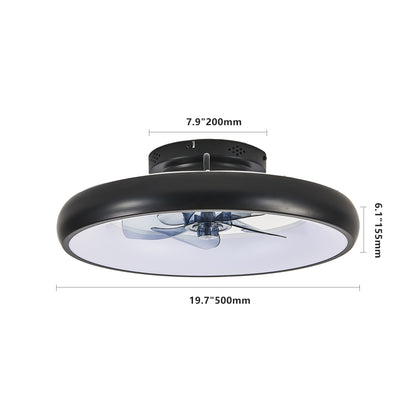 20" Black Ceiling Fan with Dimmable LED & Remote - view 8