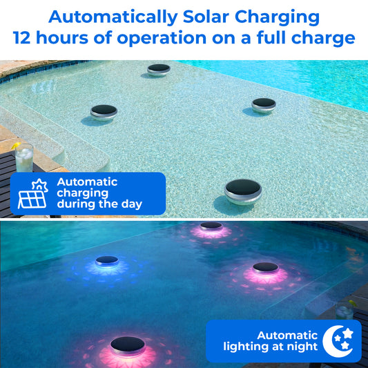 Solar Floating Pool Light with Remote, Set of 2 - view 2