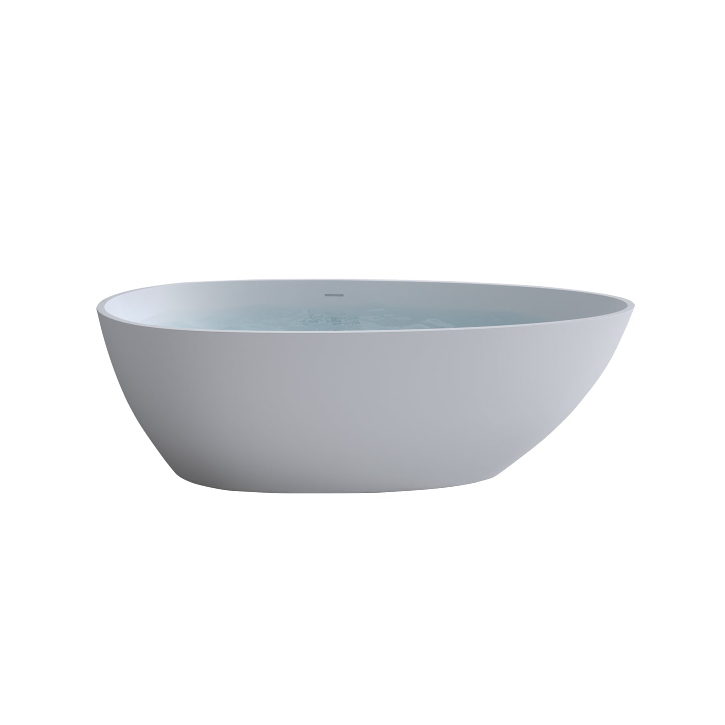 Matte White Oval Tub