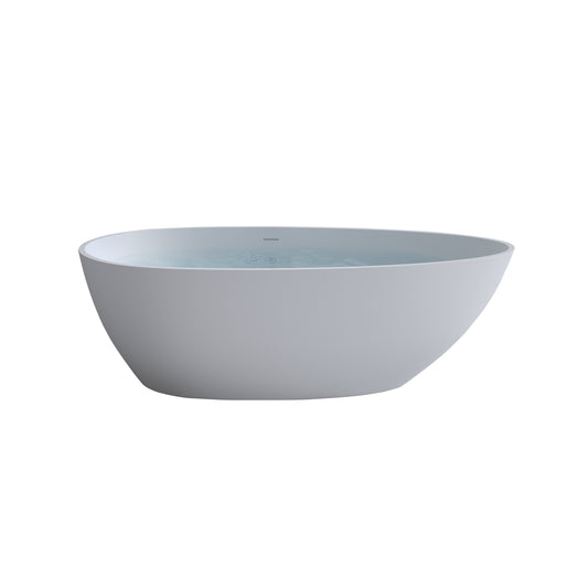 Matte White Oval Tub