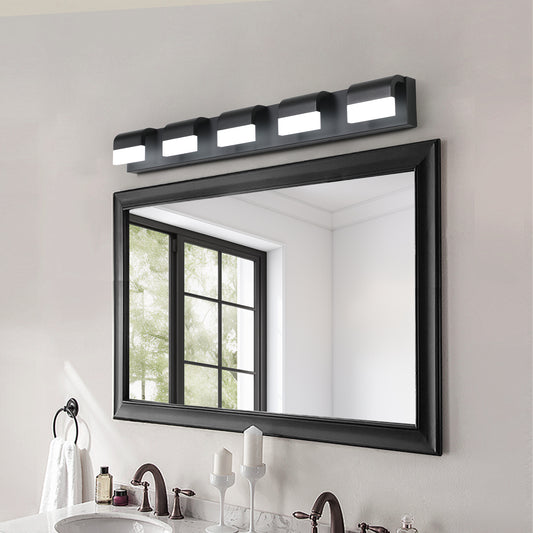 5-Light Modern Black LED Vanity Light - view 2