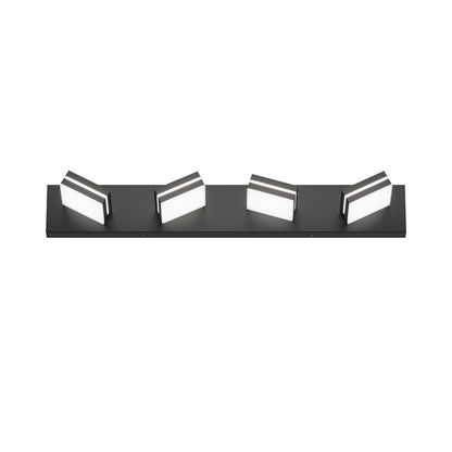 4-Light Black Minimalist LED Vanity Light - view 8