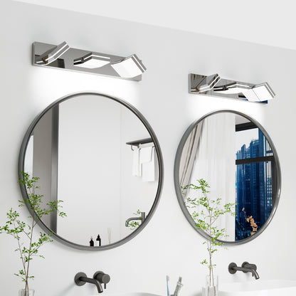 3-Light Chrome Minimalist LED Vanity Light - view 3