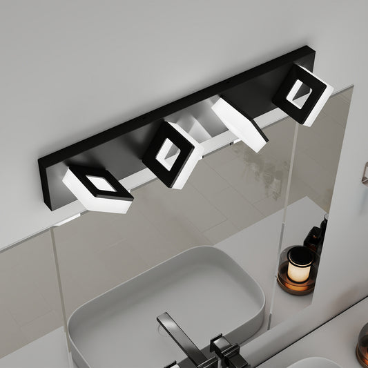 25" 4-Light Matte Black LED Vanity Light - view 2