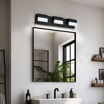 3-Light Matte Black Dimmable LED Vanity Light - view 2