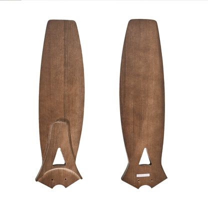 52" Nickel & Wood Reversible Ceiling Fan with Light - view 18