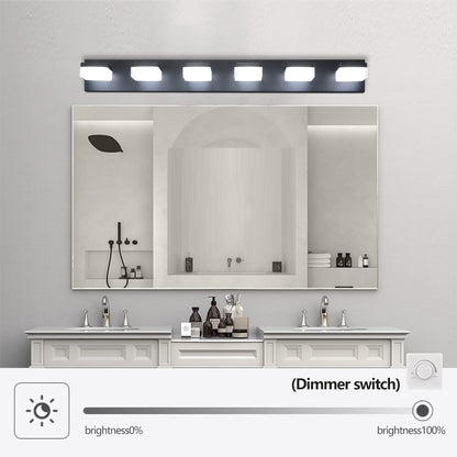 6-Light Modern Black LED Vanity Mirror Light - view 7