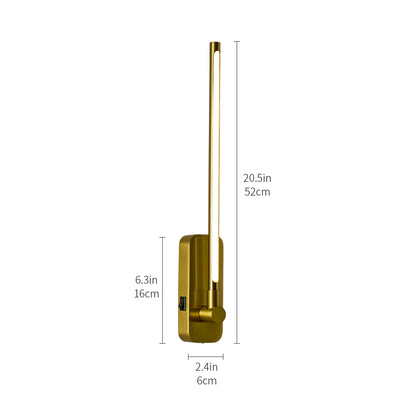 Gold Battery Operated LED Wall Sconce with Remote - view 8