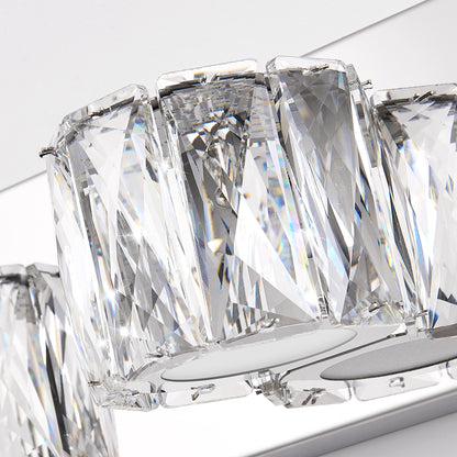 35" 5-Light Chrome Crystal LED Vanity Light - view 7