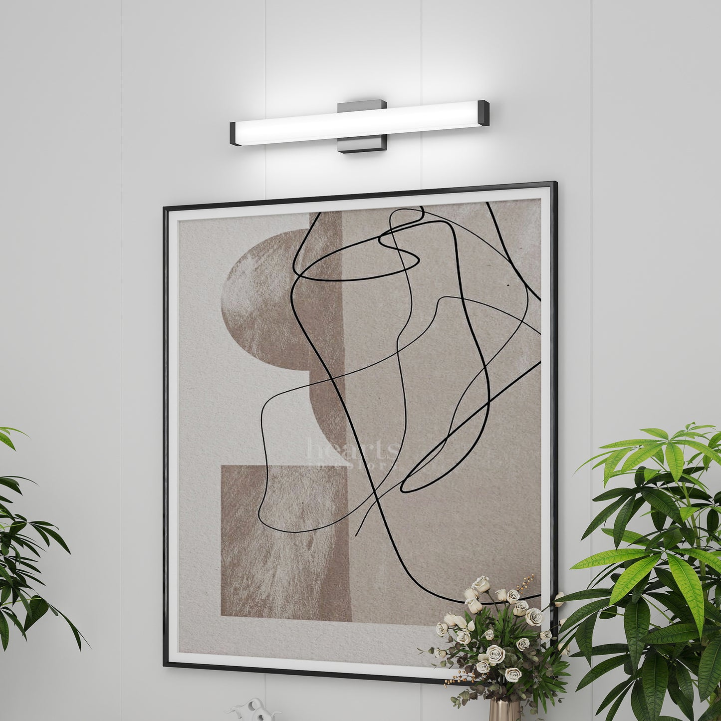 25" Black LED Bathroom Vanity Light - view 2