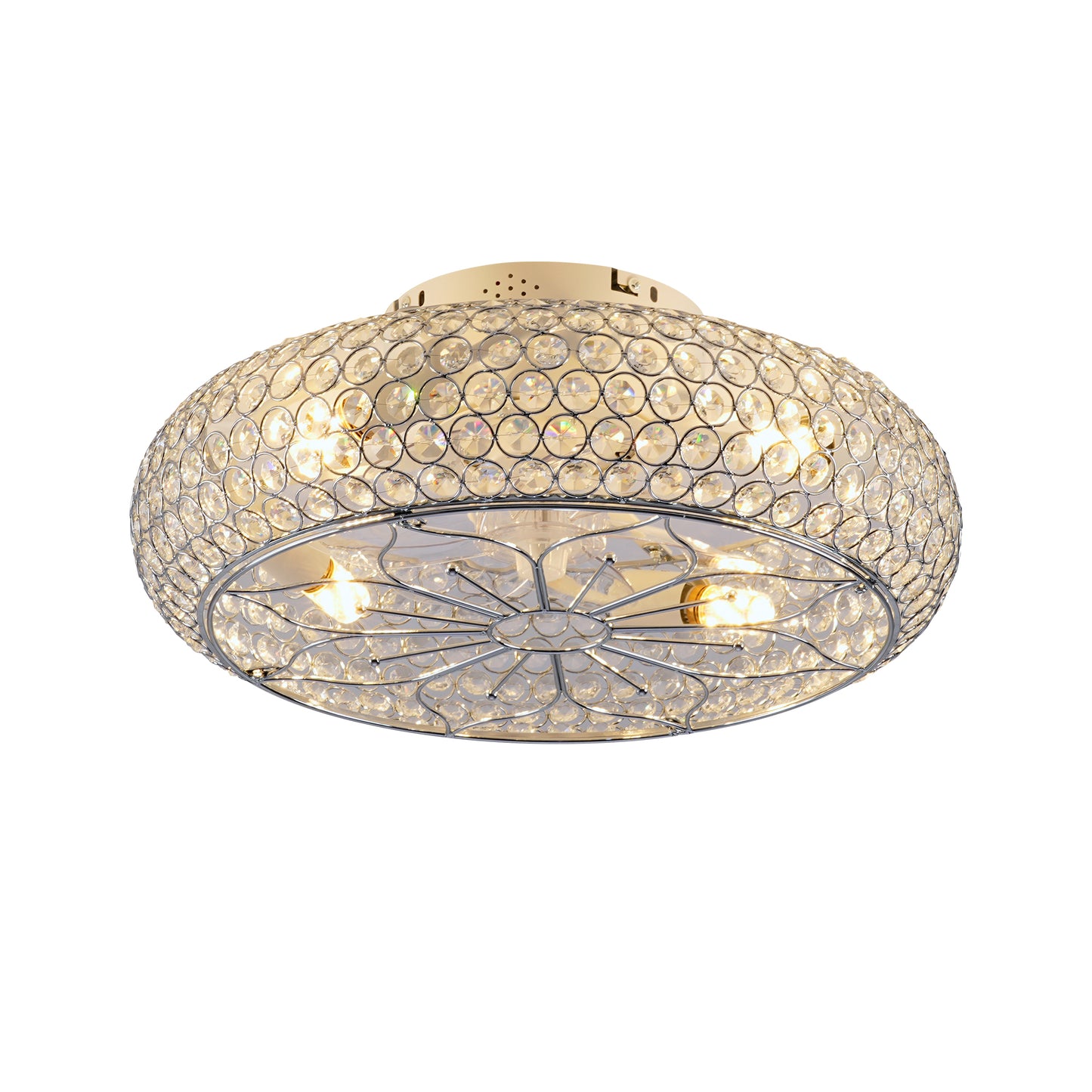 Chrome Rope Fan Light