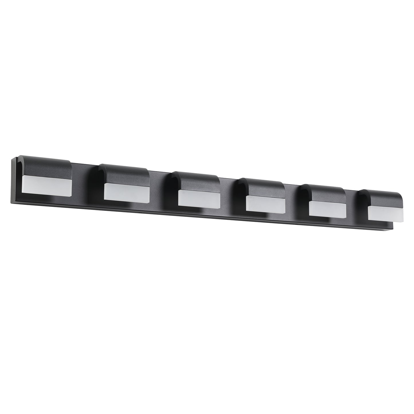 6-Light Black LED Vanity Wall Light - view 11