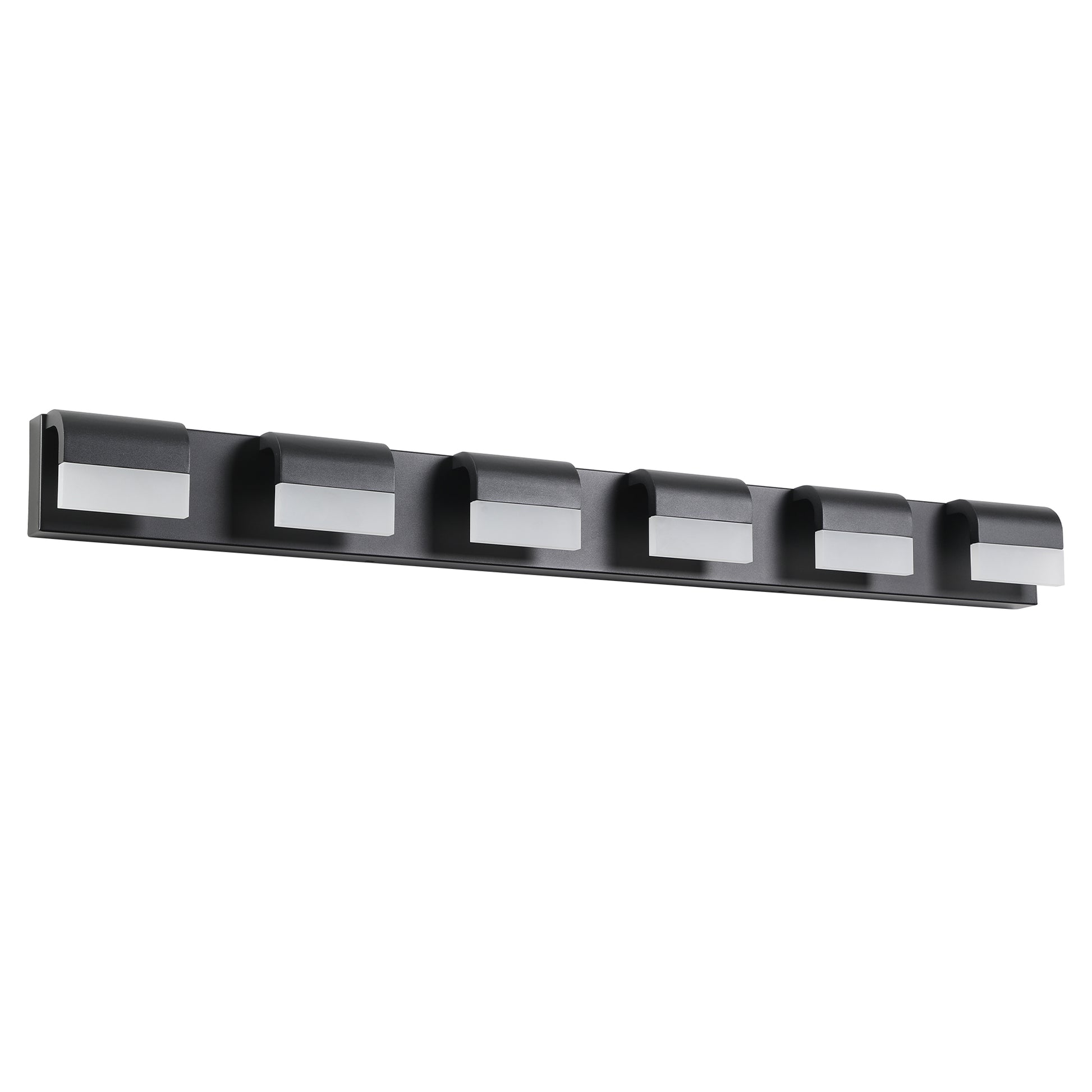 6-Light Black LED Vanity Wall Light - view 11