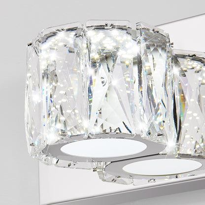 35" 5-Light Chrome Crystal LED Vanity Light - view 6