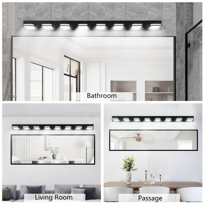8-Light Black LED Bathroom Vanity Light - view 5