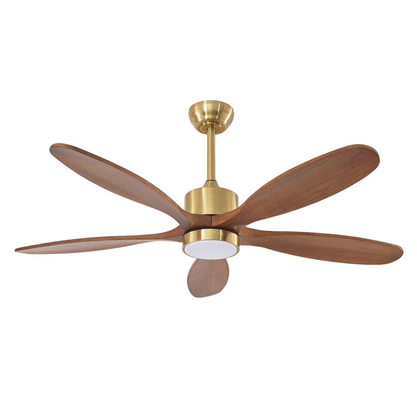 52" Gold Reversible Ceiling Fan with Light - view 17