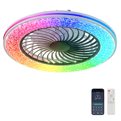 Black Iron Fan Light
