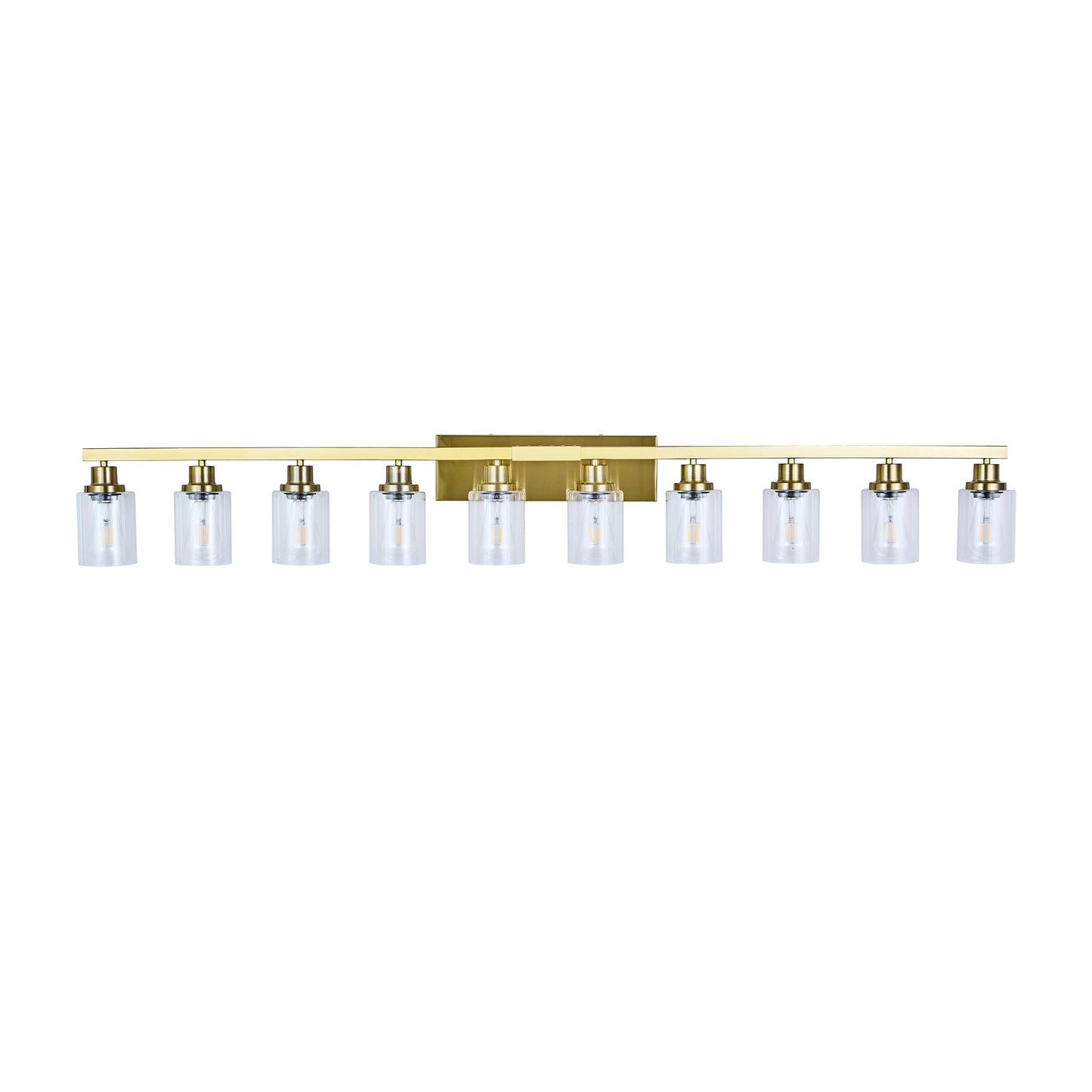 52" 10-Light Gold Bathroom Vanity Light - view 11
