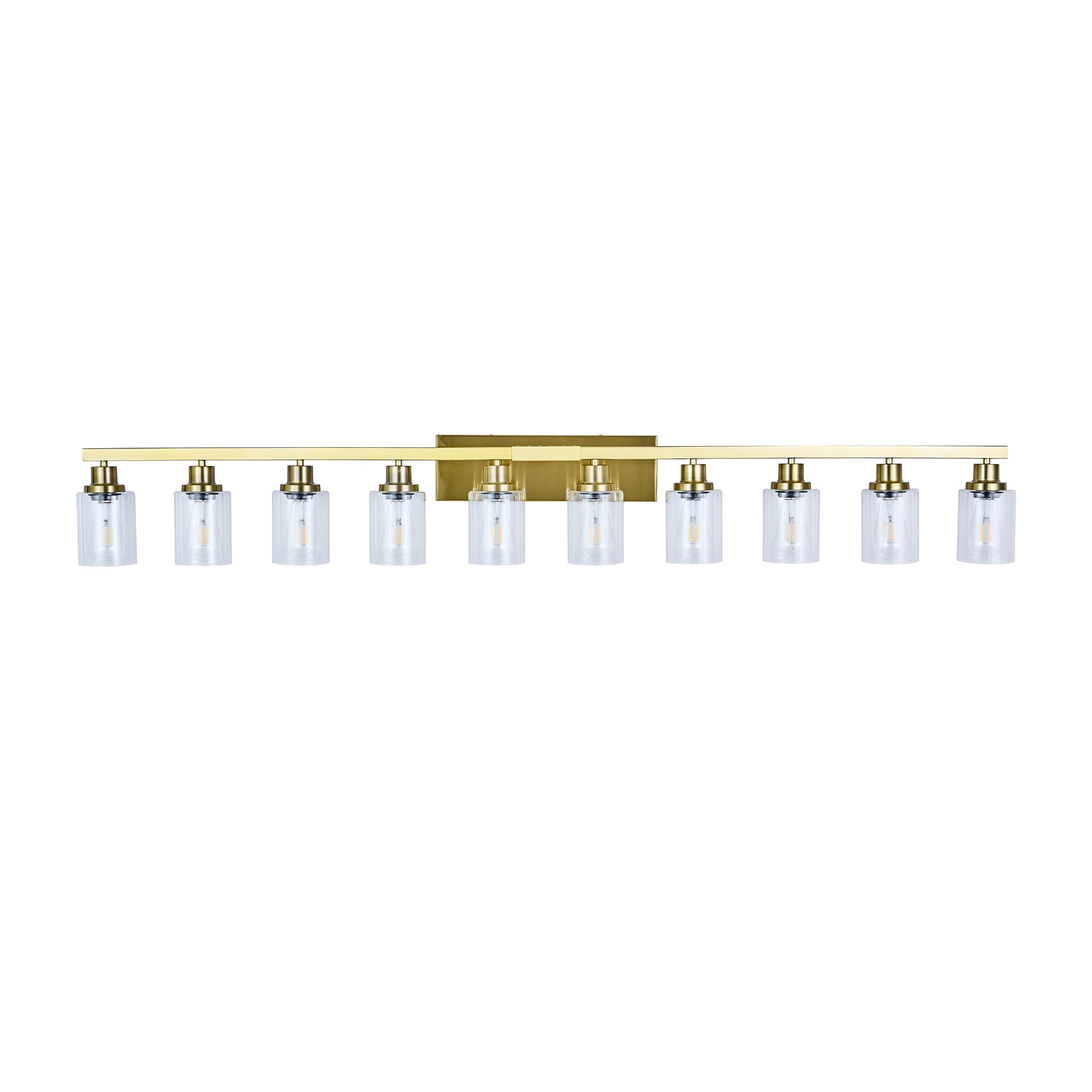 52" 10-Light Gold Bathroom Vanity Light - view 11