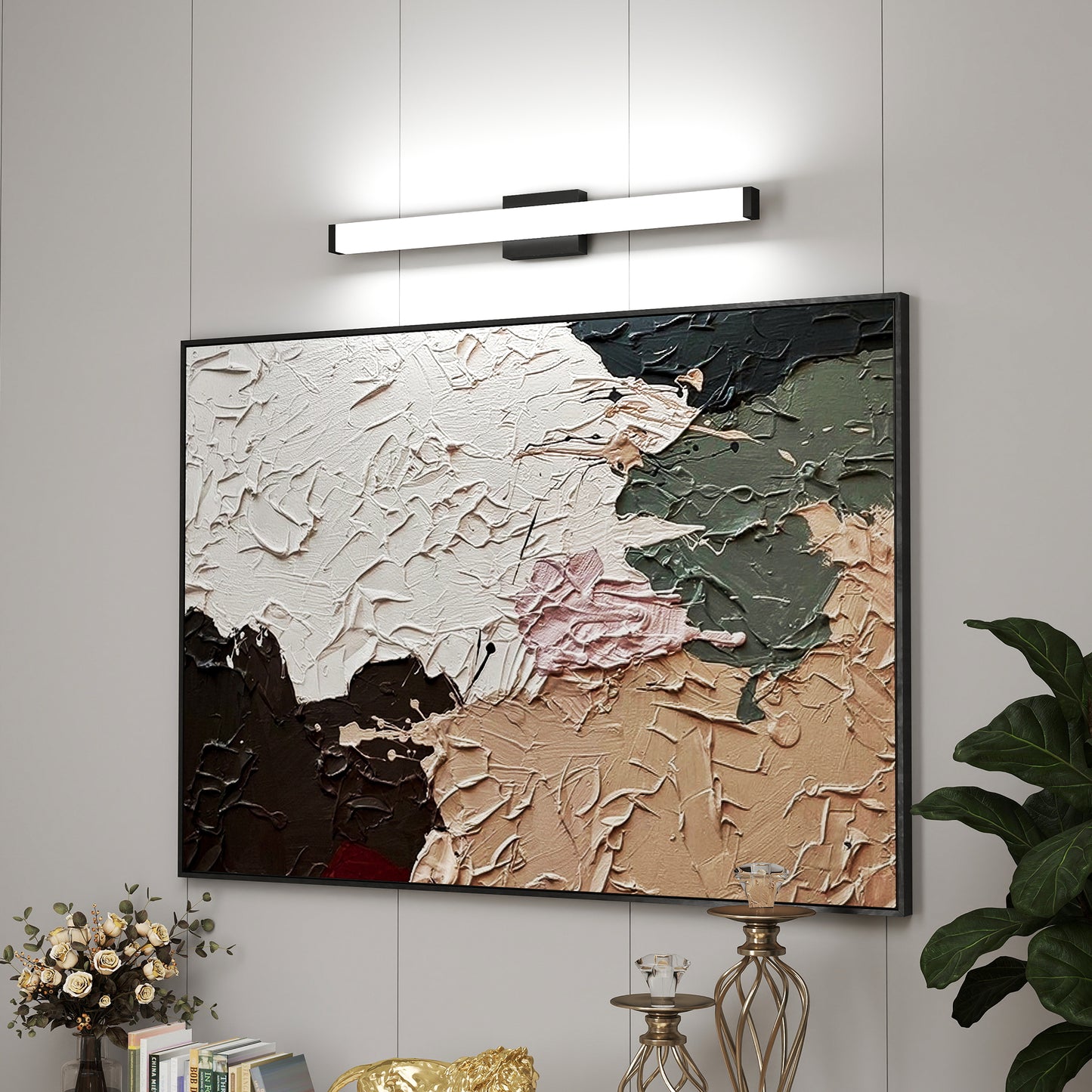 33" Black LED Bathroom Vanity Light - view 4