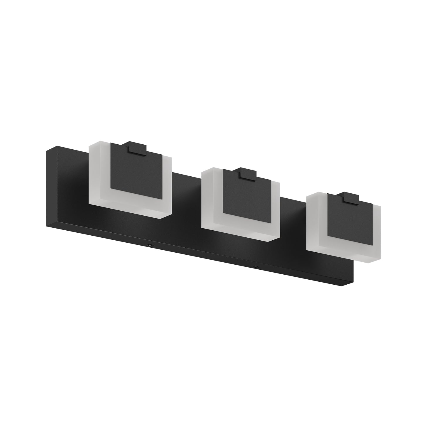 3-Light Modern Black LED Vanity Wall Light - view 10