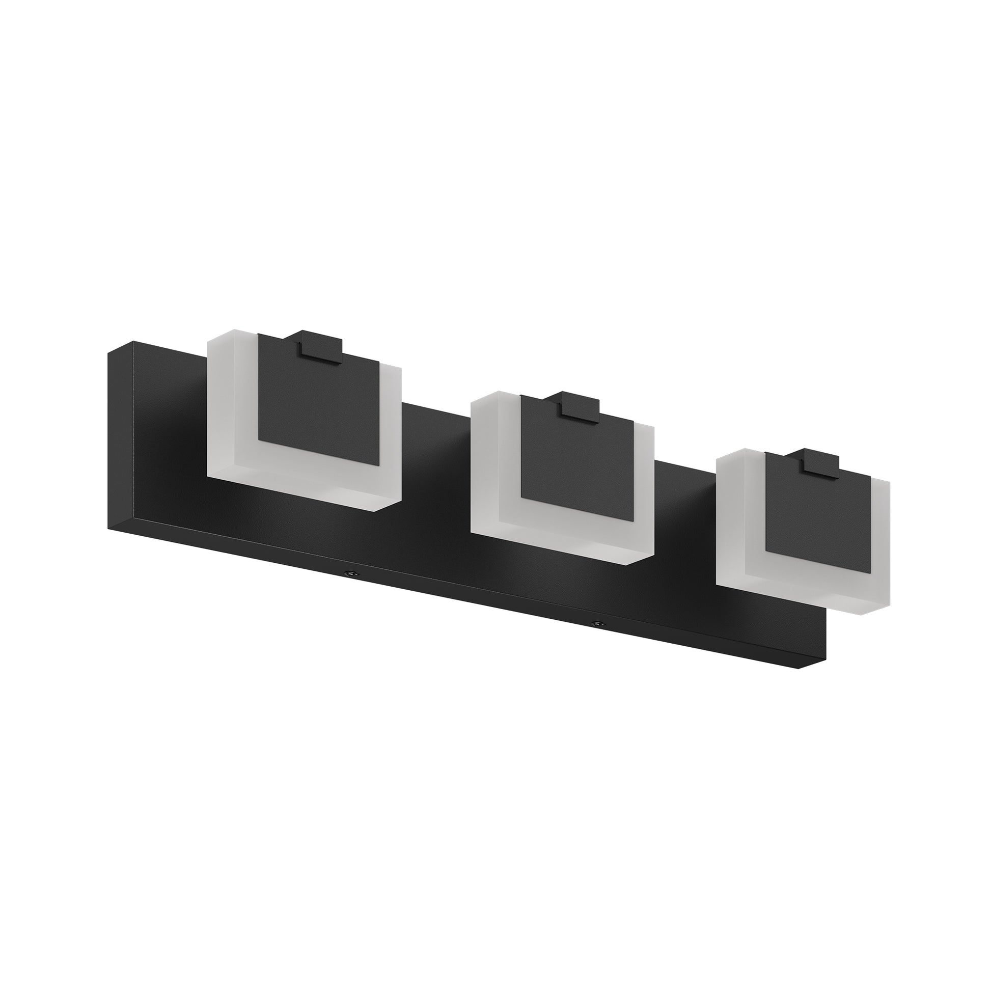 3-Light Modern Black LED Vanity Wall Light - view 10