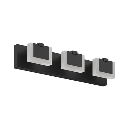 3-Light Modern Black LED Vanity Wall Light - view 10
