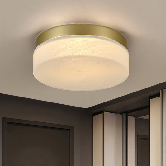 12" Gold Round LED Flush Mount Ceiling Light