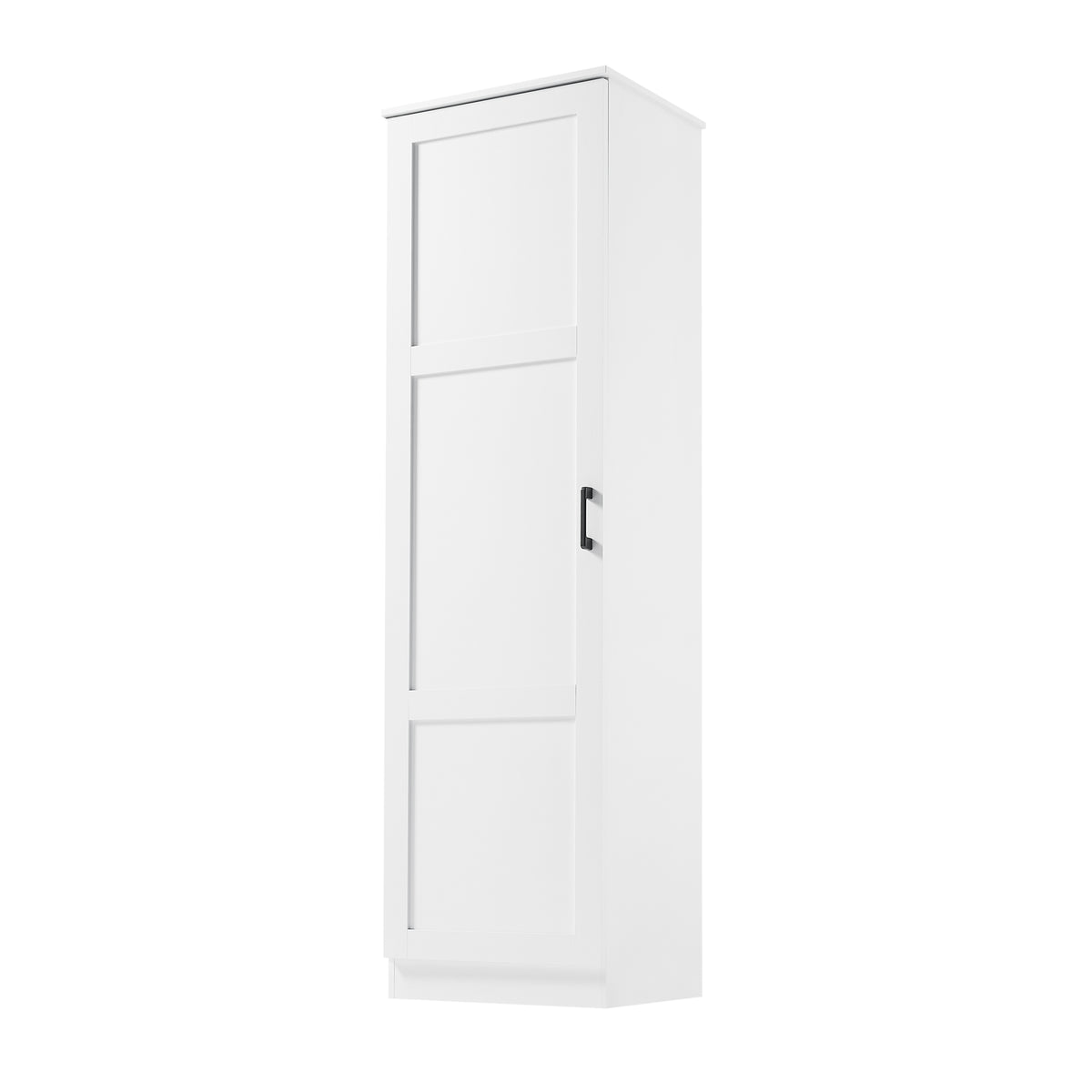 60" White Slim Storage Cabinet with Single Door