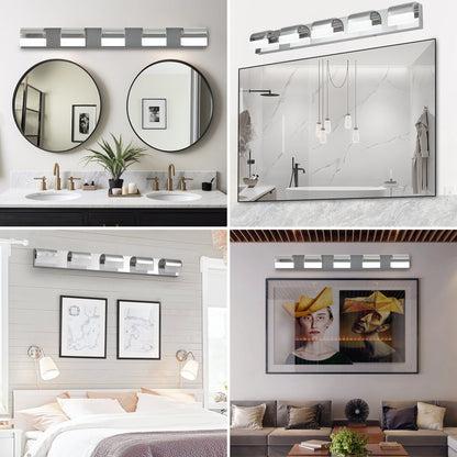 5-Light Chrome LED Bathroom Vanity Light - view 5