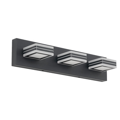 3-Light Matte Black Up & Down LED Vanity Wall Light - view 10