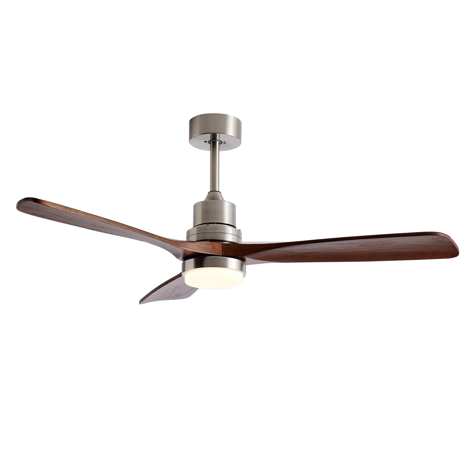 52" Brushed Nickel 3-Blade Ceiling Fan with Remote - view 9