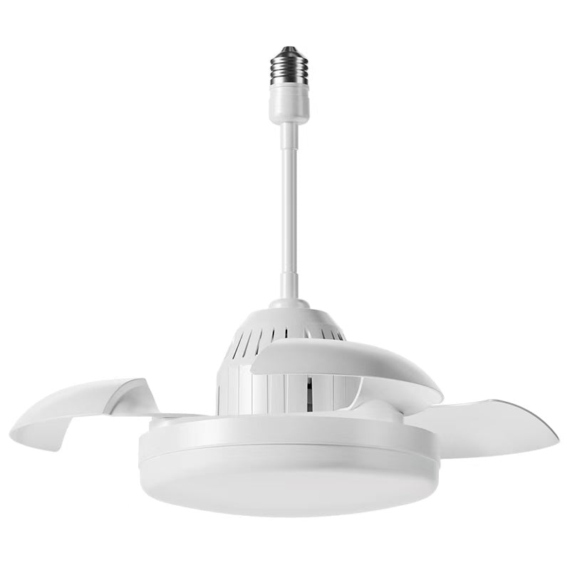 White Retractable Blade Ceiling Fan with Remote - view 5