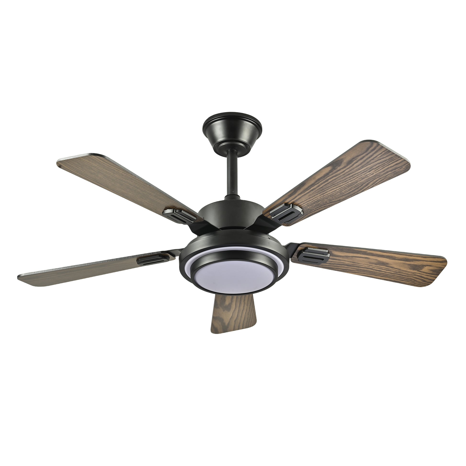 42" Matte Black Ceiling Fan with Dimmable LED Light - view 15