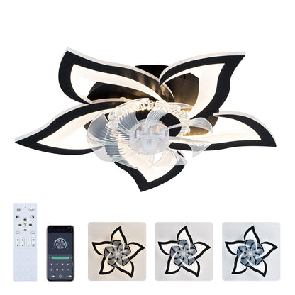 Black Bladeless Fan Light