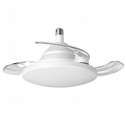 White Retractable Blade Ceiling Fan with Remote - view 5