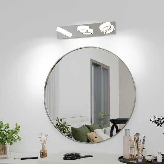 21" 3-Light Chrome Rotating Oval LED Vanity Light