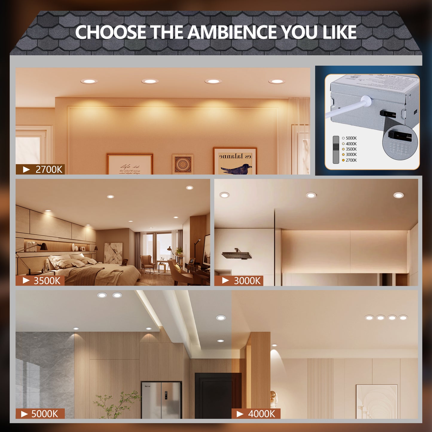 4" White Dimmable Recessed Light, 12-Pack - view 6