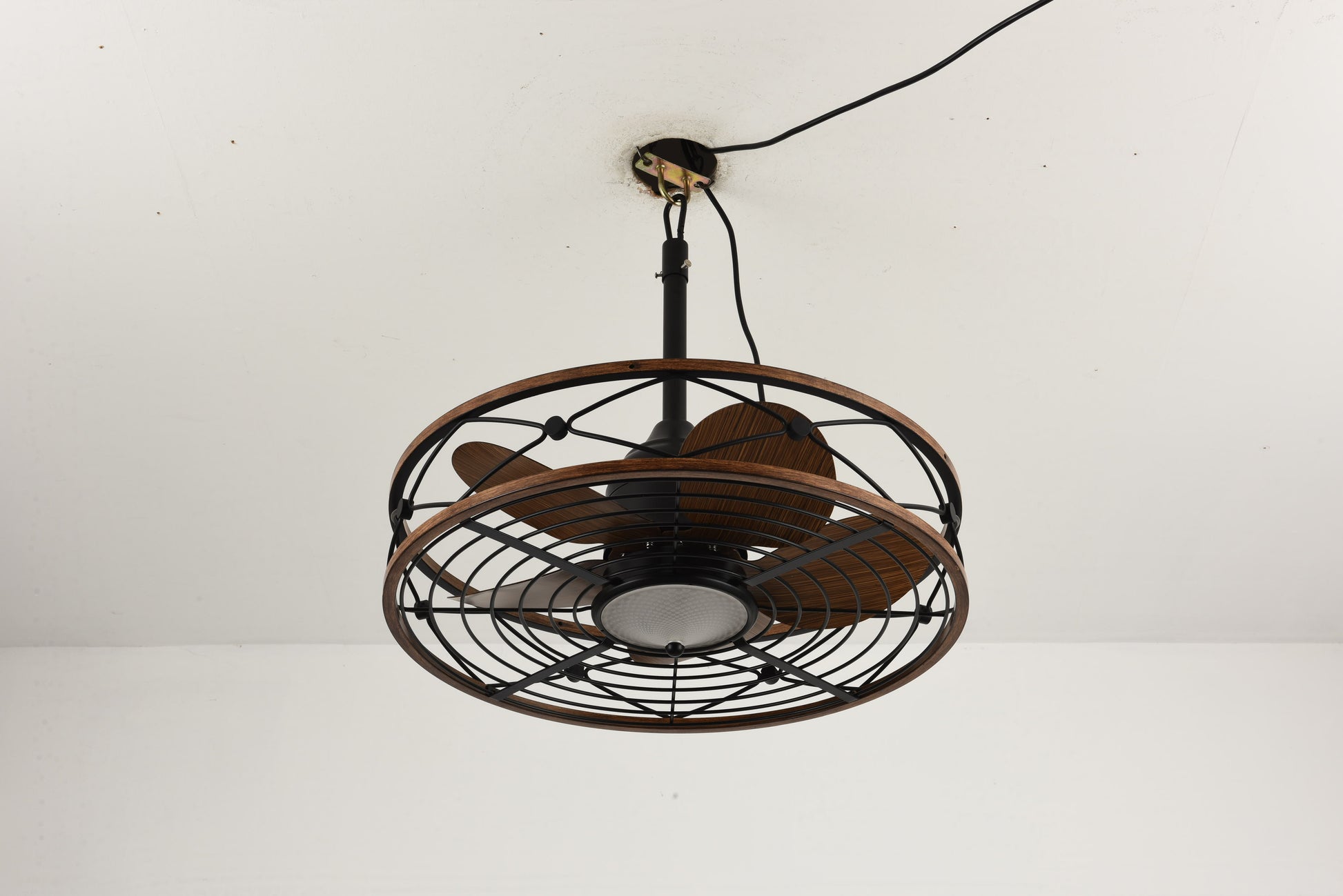 20" Matte Black Outdoor Ceiling Fan with Light and Remote - view 15