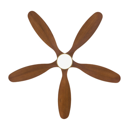 52" Gold Reversible Ceiling Fan with Light - view 19
