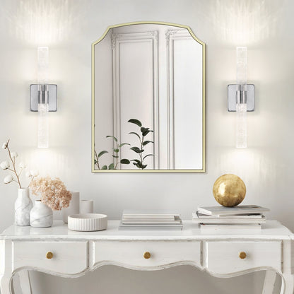 17"H 2-Light Chrome Bubble Crystal Wall Light - view 4