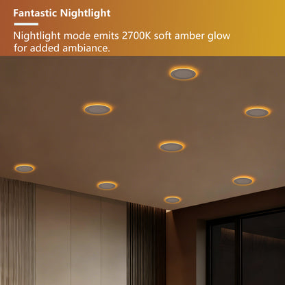6" White LED Recessed Ceiling Light, 12-Pack - view 6
