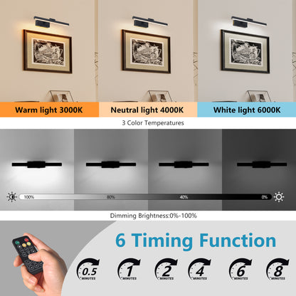 16" Modern Black Dimmable LED Vanity Light - view 5